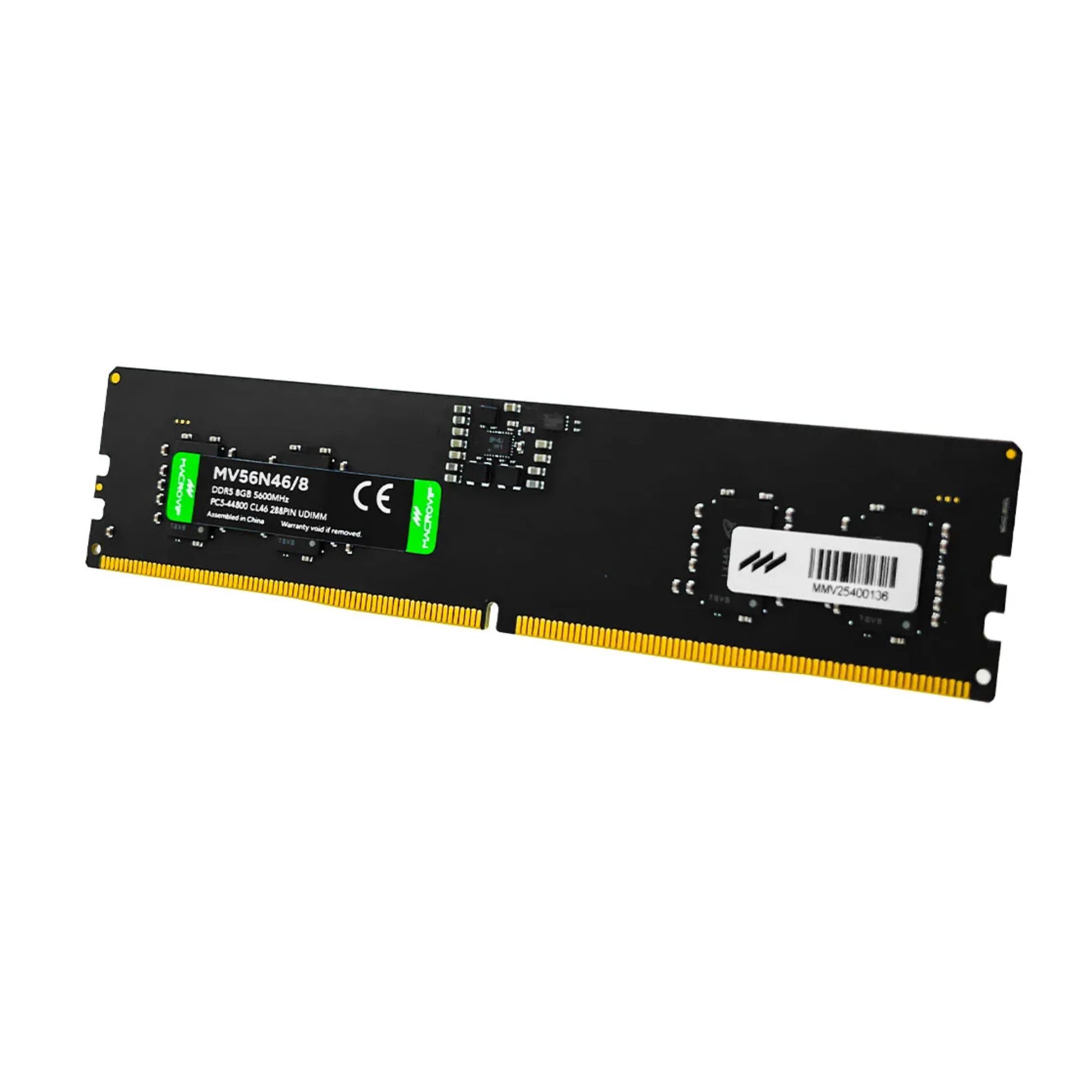 Memória 8GB DDR5 5600MHz/1.1V (PC5-44800) MACROVIP - MV56N46/8
