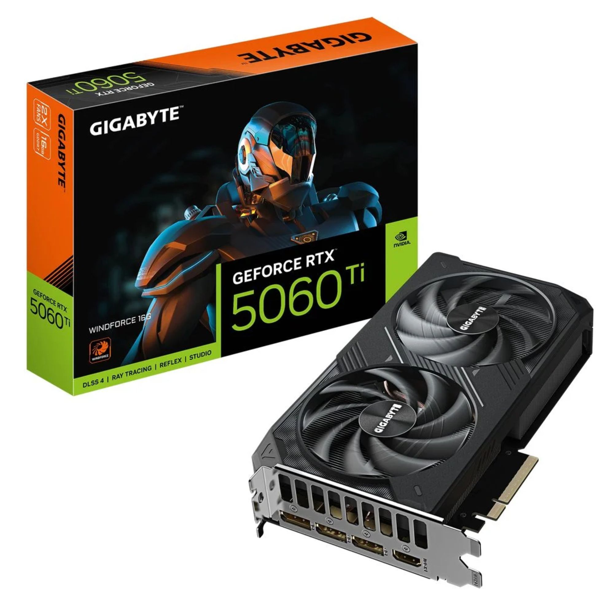 Placa de Vídeo GeForce RTX5060Ti GiGABYTE Gaming OC 8GB DDR7 128 bits - 9VN506TGO8-00-G10