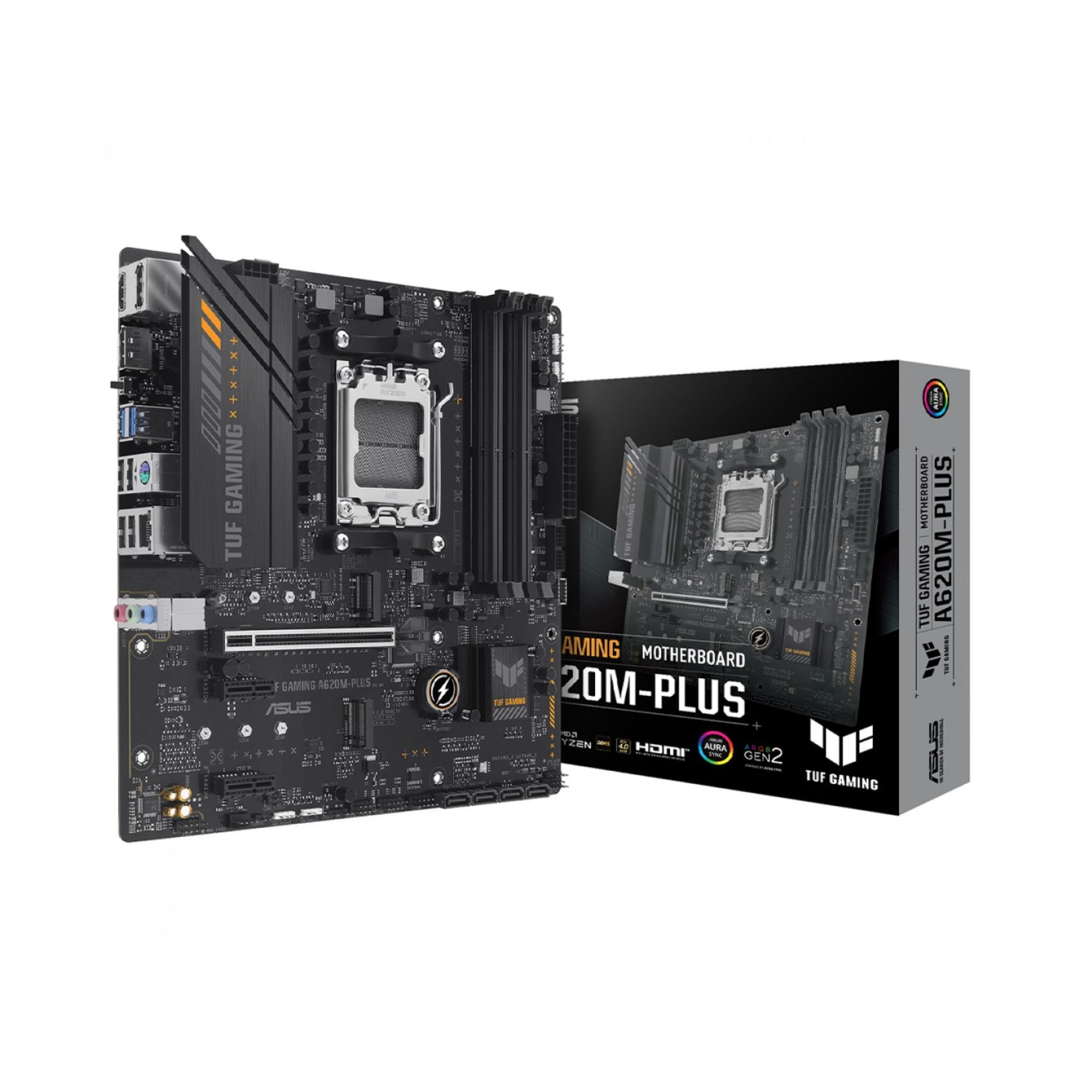 Placa Mãe ASUS TUF GAMING A620M-Plus p/ AMD AM5 90MB1EZ0-M0RAY0