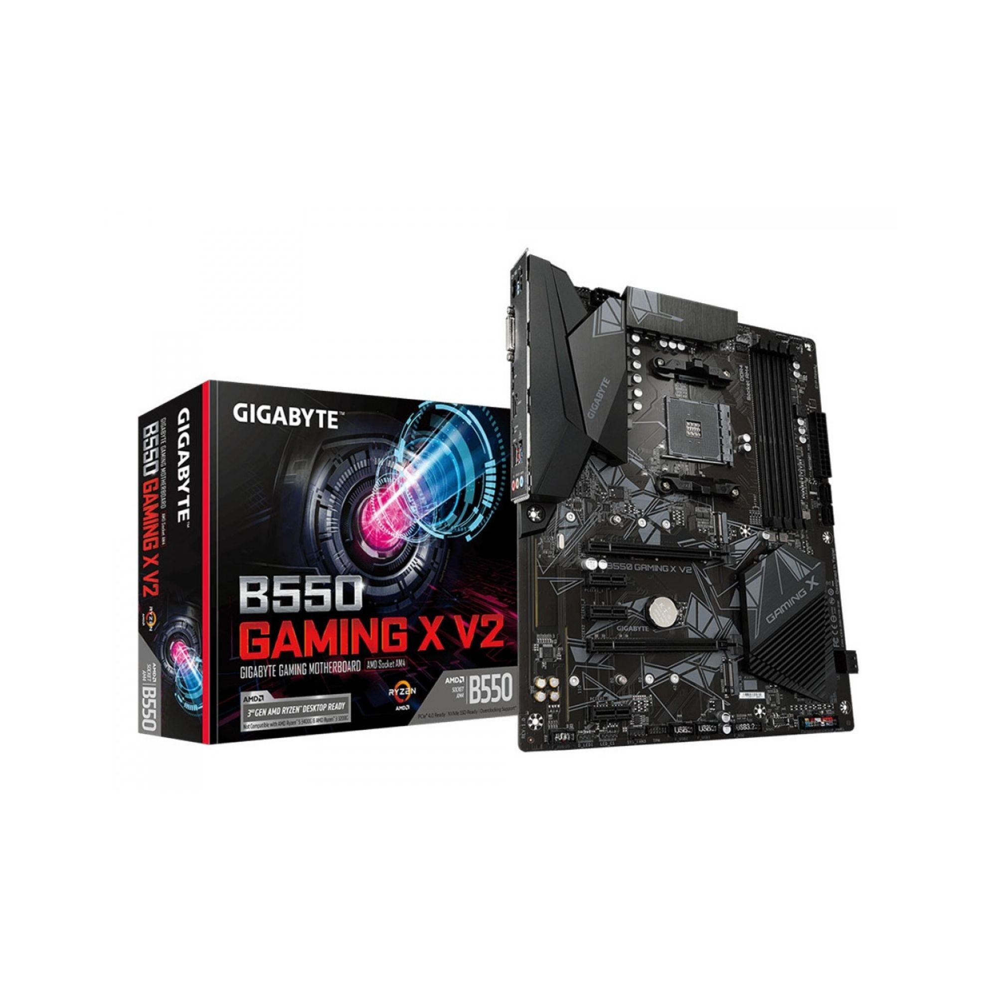 Placa Mãe Gigabyte B550 Gaming X V2, Chipset B550, AMD AM4, ATX, DDR4
