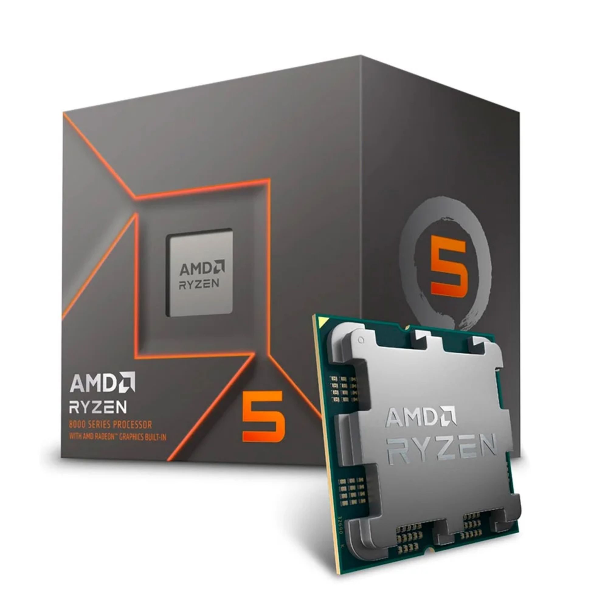 Processador AMD Ryzen 5 8500G (6C/12T) 3.5GHz/6MB+16MB/65W/AM5 BOX - 100-000000931BOX