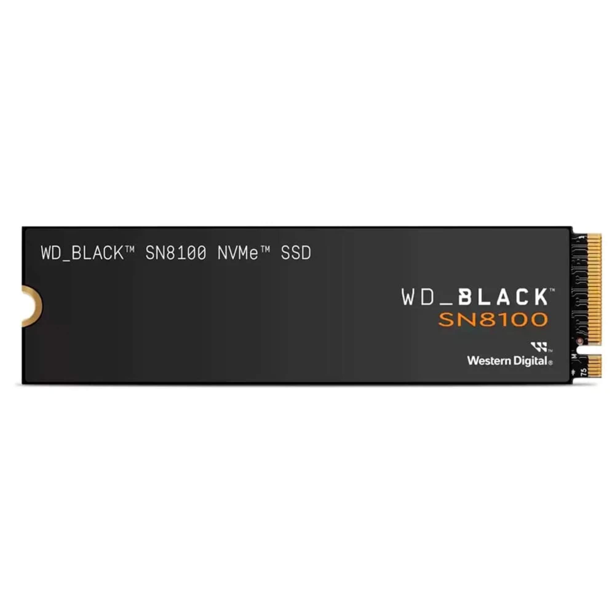 SSD WD Black SN8100, 4TB, M.2 2280, PCIe NVMe, Leitura 14900MB/s, Gravação 14000MB/s - WDS400T1X0M